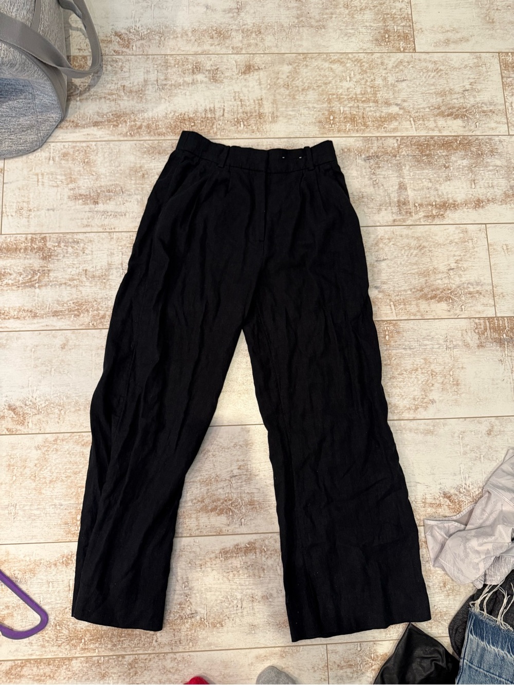 Abercrombie & Fitch Black linen Pants
